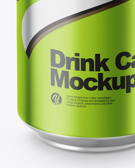 Metallic Can Mockup