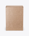 Kraft Paper Box Mockup - Front View