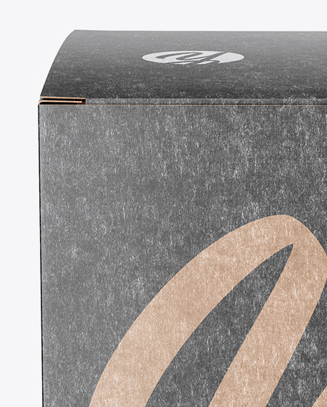 Kraft Paper Box Mockup - Front View