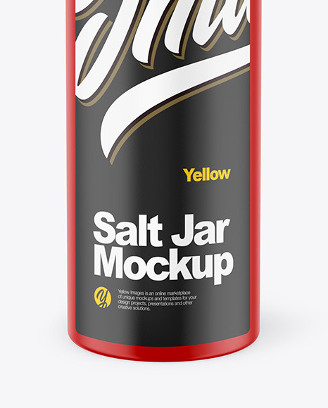 Matte Salt Jar Mockup