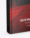 Book w/ Glossy Cover Mockup - Half Side View