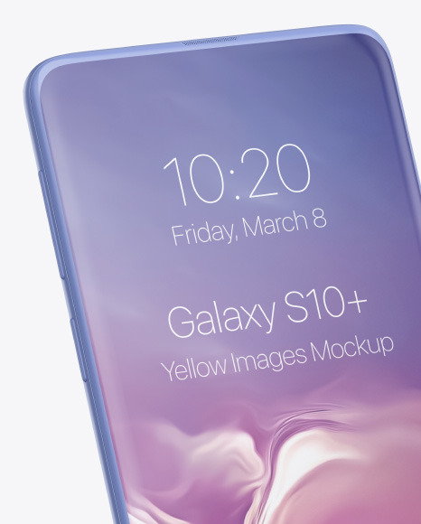 Clay Samsung Galaxy S10+ Mockup