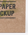 Kraft Paper Box Mockup - Side View