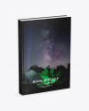 Book w/ Matte Cover Mockup - Half Side View