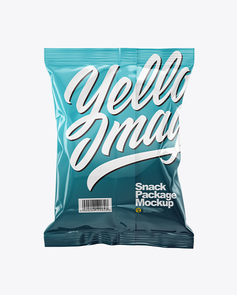 Glossy Snack Package Mockup - Back View - Chips+Foil+Packet+Mockup+Psd+Free+Package+Mockups+Chips+Foil+Packets+Free+Packaging+Mockup