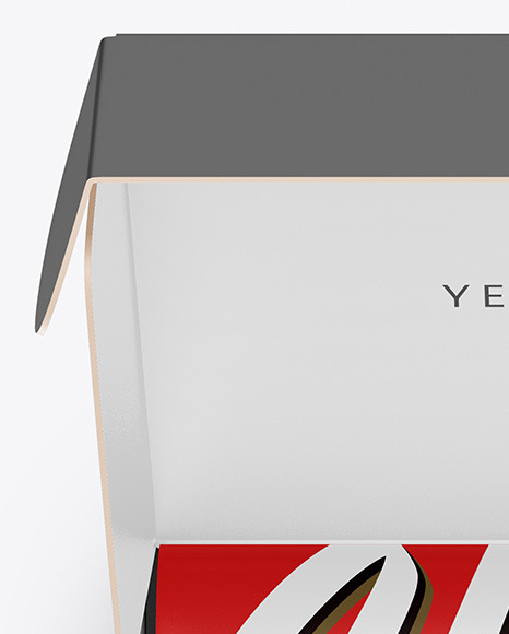 Opened Paper Box Mockup Opened Paper Box Mockup