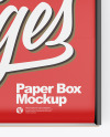 Opened Paper Box Mockup Opened Paper Box Mockup