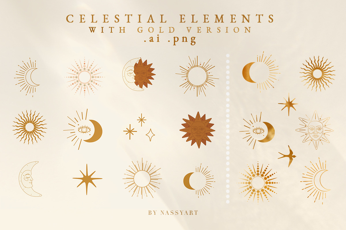 Celestial Fall Graphic Set