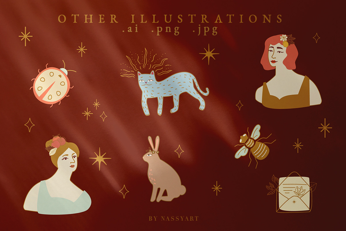 Celestial Fall Graphic Set Celestial Fall Graphic Set