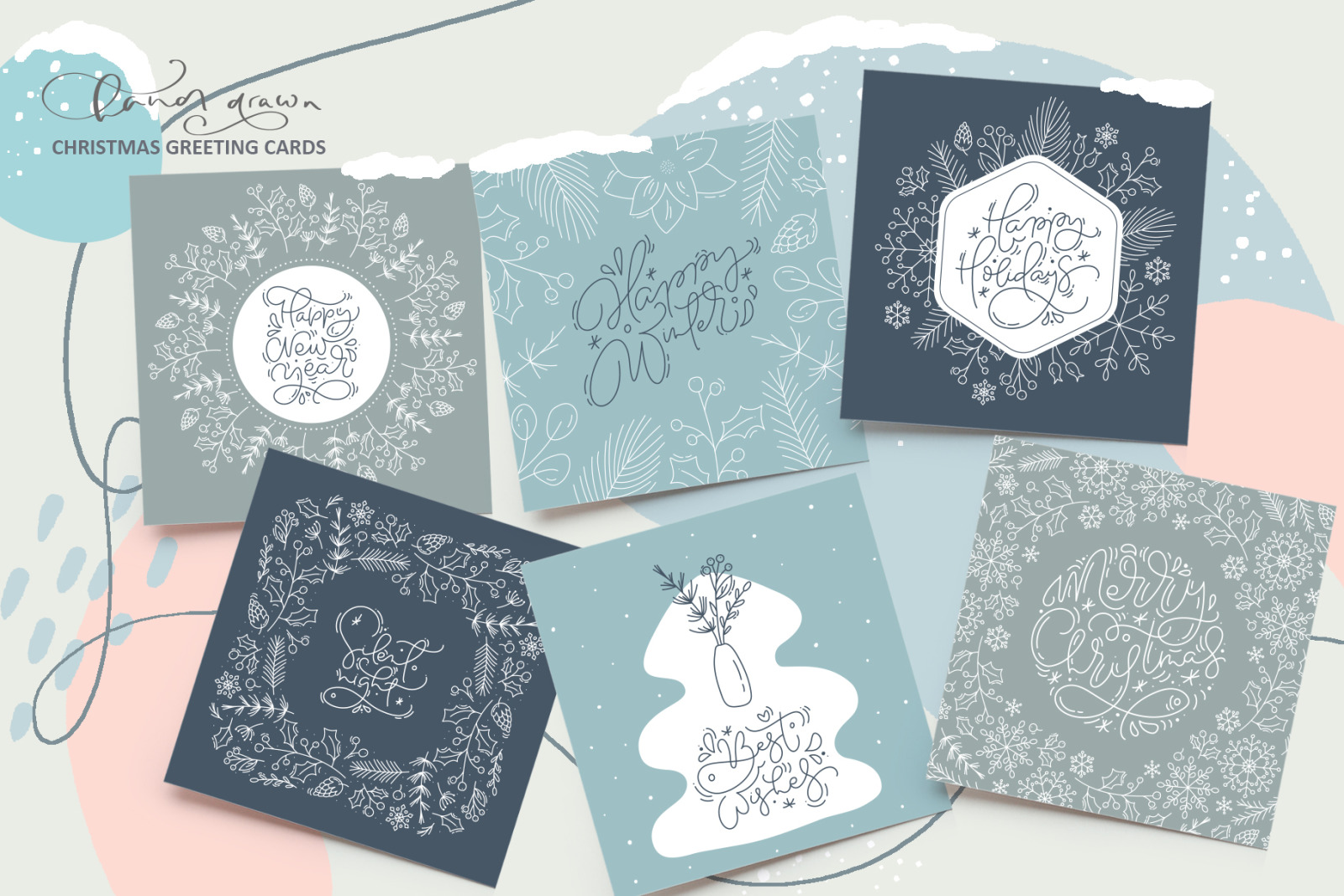 Christmas monoline collection SVG Christmas monoline collection SVG