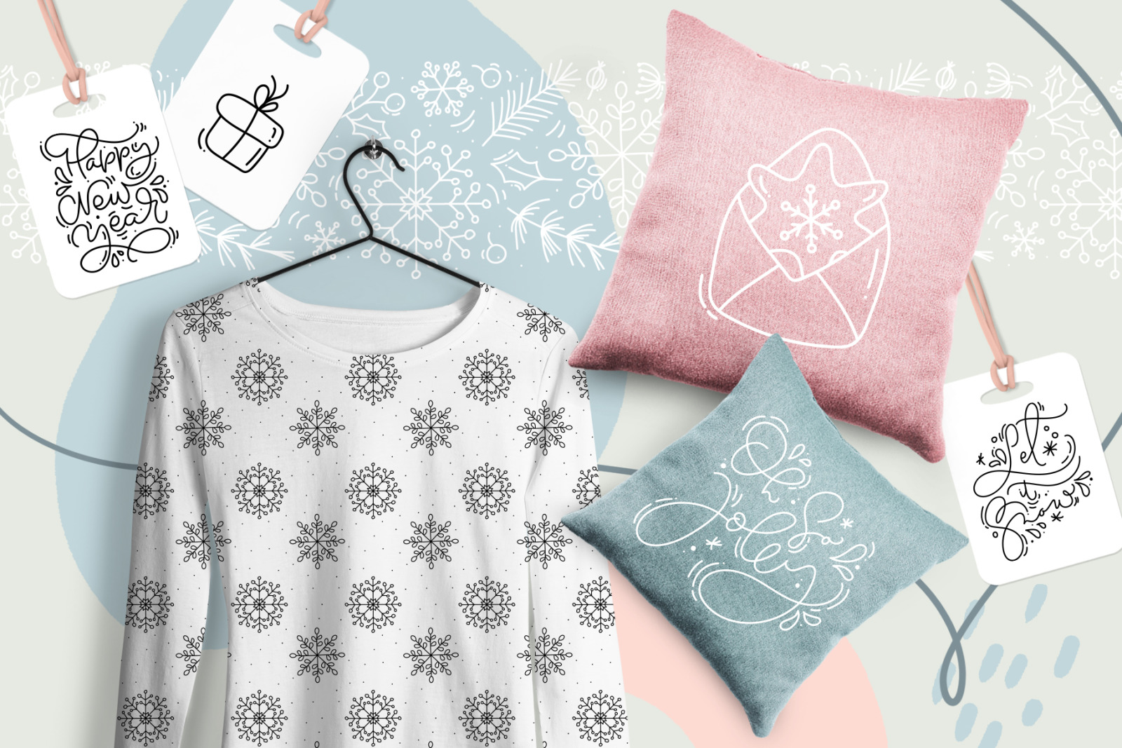 Christmas monoline collection SVG Christmas monoline collection SVG