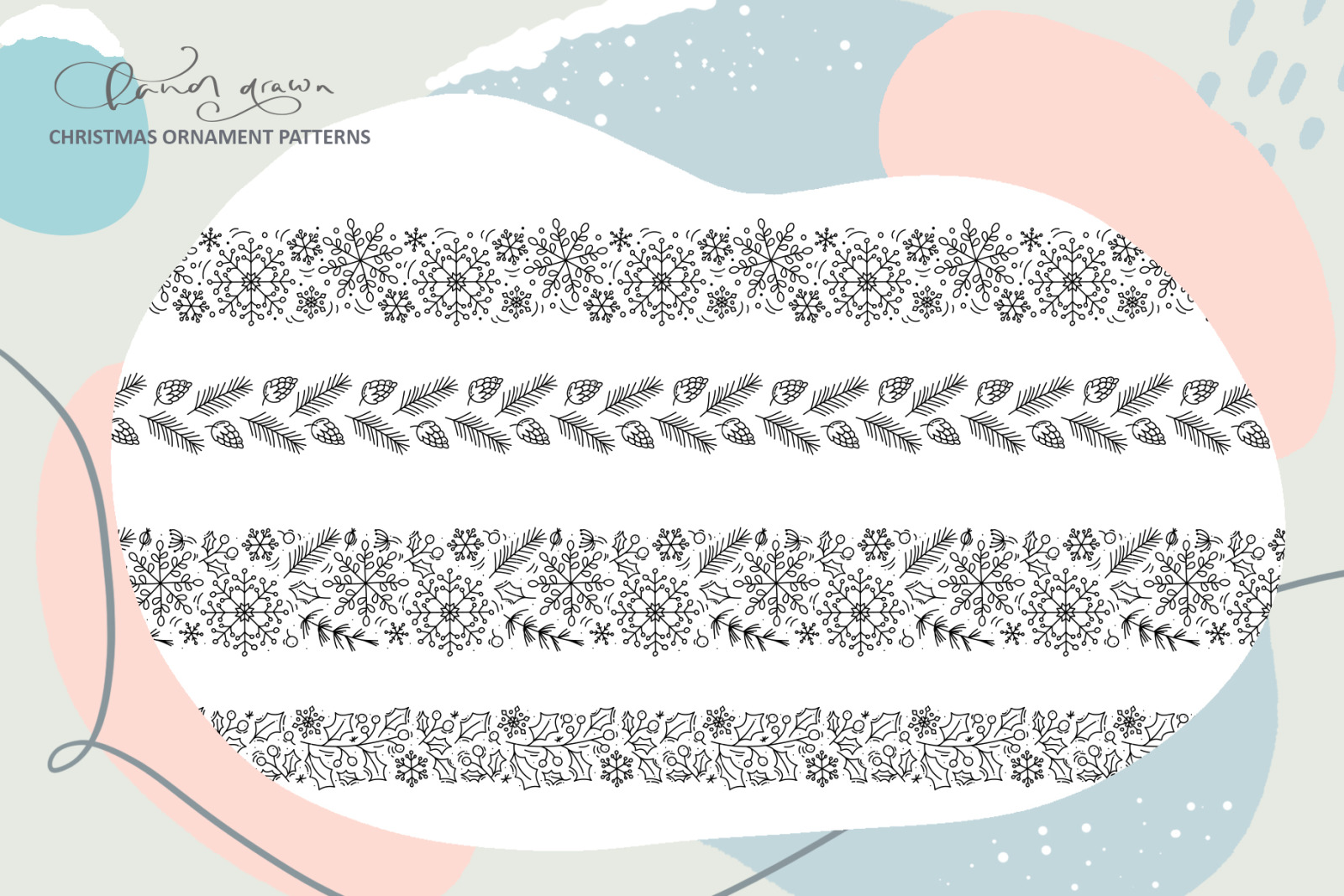 Christmas monoline collection SVG Christmas monoline collection SVG