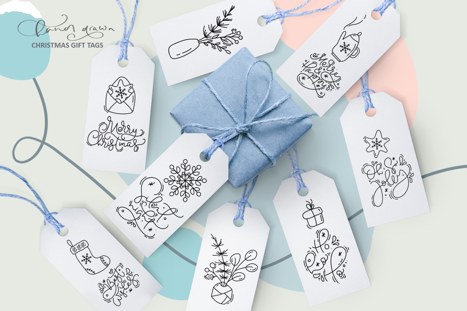 Christmas monoline collection SVG Christmas monoline collection SVG