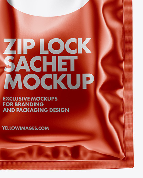 Metallic Sachet Mockup