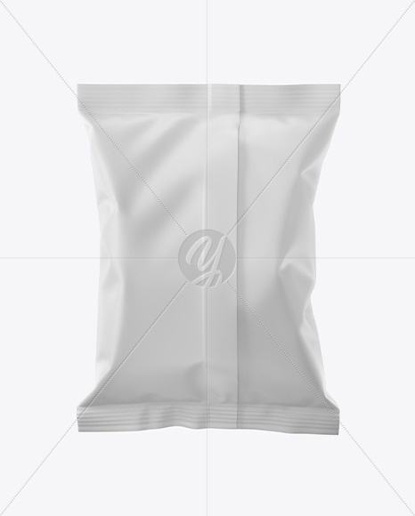 Matte Snack Package Mockup - Back View