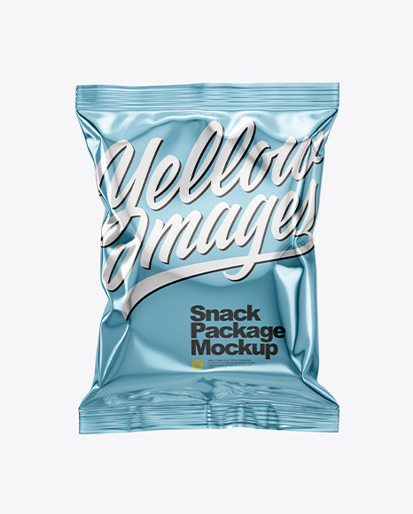 Metallic Snack Package Mockup