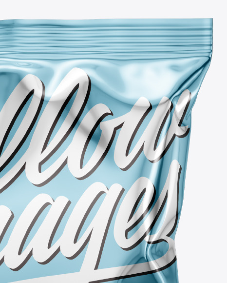 Metallic Snack Package Mockup