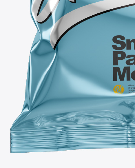 Metallic Snack Package Mockup