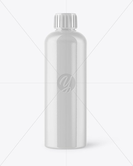 Glossy Cosmetic Bottle Mockup