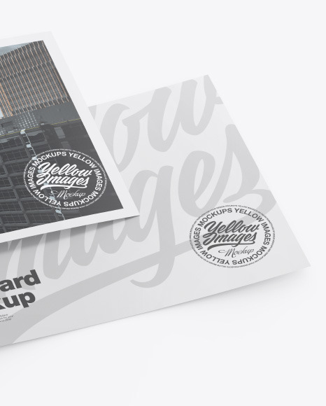 Matte A5 Postcard Mockup