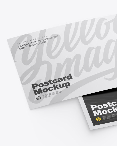 Matte A5 Postcard Mockup