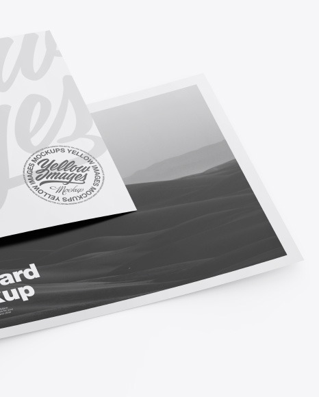 Matte A5 Postcard Mockup