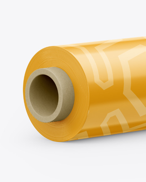 Glossy Paper Roll Mockup