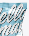 Metallic Snack Package Mockup - Back View