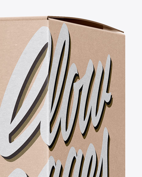 Kraft Paper Box Mockup