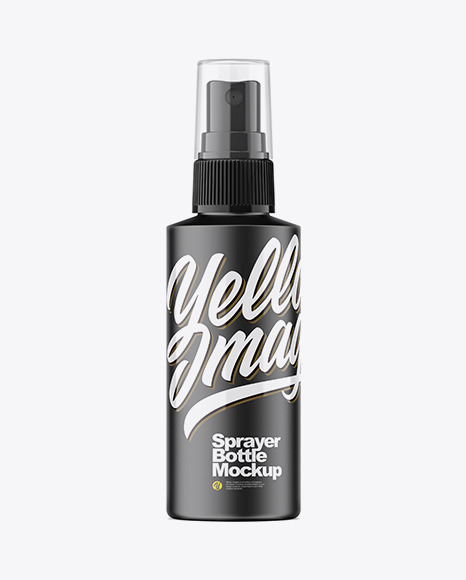 Matte 60ml Spray Bottle Mockup