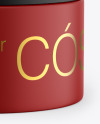 Matte Cosmetic Jar Mockup