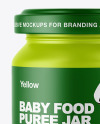 Matte Baby Food Jar Mockup