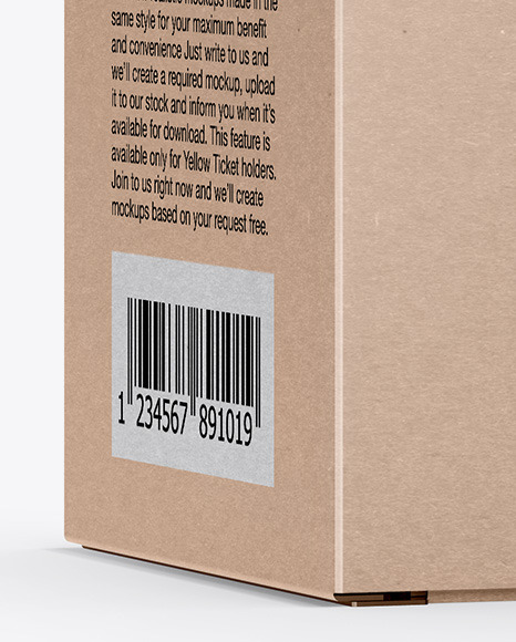 Kraft Paper Box Mockup