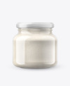 Glass Jar w/h Cashew Cream in Shrink Sleeve Mockup