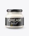 Glass Jar w/h Cashew Cream in Shrink Sleeve Mockup