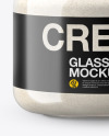 Glass Jar w/h Cashew Cream in Shrink Sleeve Mockup