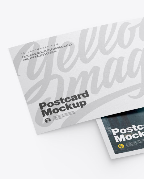 Textured A5 Postcard Mockup