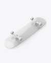 Glossy Skateboard Mockup - Halfside View