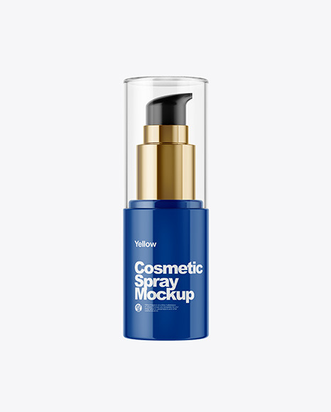 Glossy Cosmetic Spray Mockup