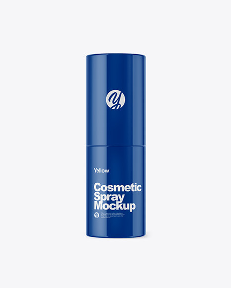 Glossy Cosmetic Spray Mockup