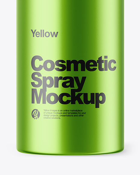 Metallic Cosmetic Spray Mockup