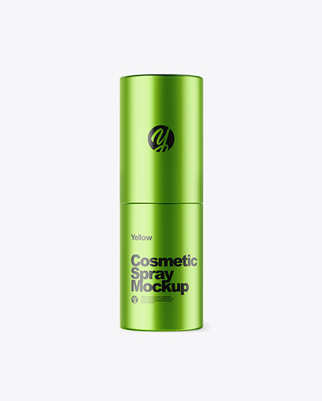 Metallic Cosmetic Spray Mockup