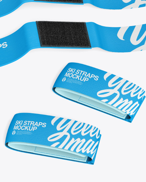 Ski Straps Mockup