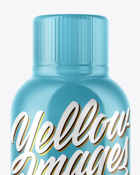 Bottle in Glossy Shrink Sleeve Mockup