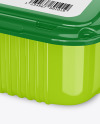 Glossy Plastic Container Mockup