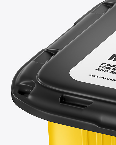 Matte Plastic Container Mockup