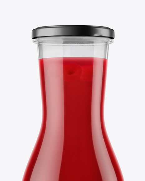 Raspberry Juice Bottle Mockup