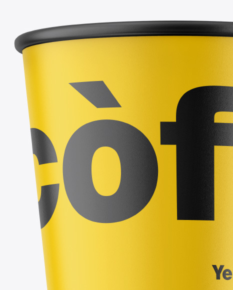 Matte Coffee Cup Mockup