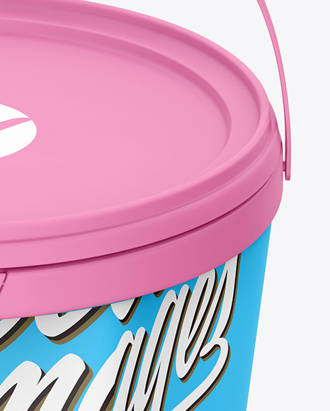 Matte Ice Cream Bucket Mockup