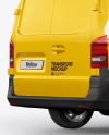 Panel Van Mockup - Back Half Side View